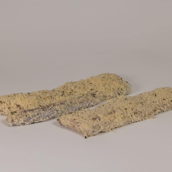 Breaded silver scabbard fish Fillet